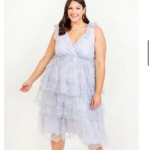 ARULA Lavender Layered Prom Dress